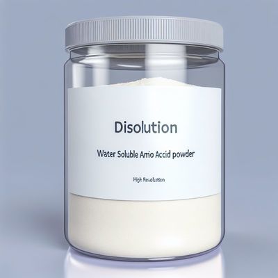 Διάλυση σε νερό, διαλυτή σκόνη αμινοξέων, λευκή έως ανοιχτό κίτρινο σκόνη, χωρίς οσμή ή ελαφρά οσμή