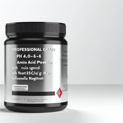 Σκόνη αμινοξέων pH 4.0-6.0 με Μαγιά 25CFU/g Μέγιστο Salmonella Αρνητικό Επαγγελματικής Χρήσης